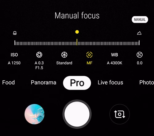 Pro-functie op Android smartphones