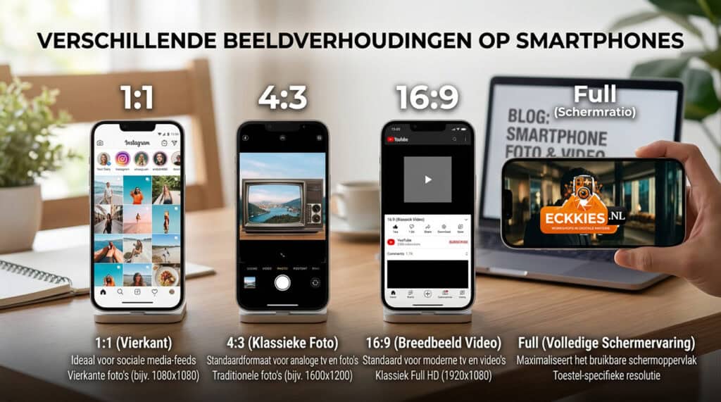 Wat is de beeldverhouding op smartphone? 5 Beeldverhouding